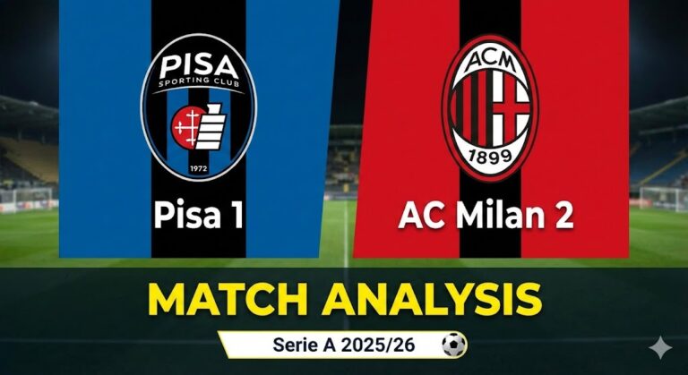 Pisa 1-2 AC Milan Match Report: Modrić Late Winner Saves Rossoneri | Serie A 2025/26 Matchday 25